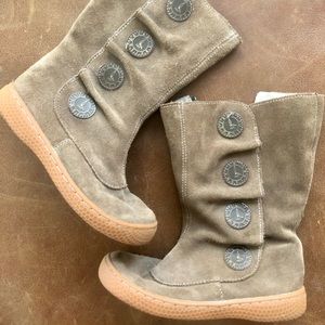 Livie & Luca TIEMPO Taupe Suede Boots 11